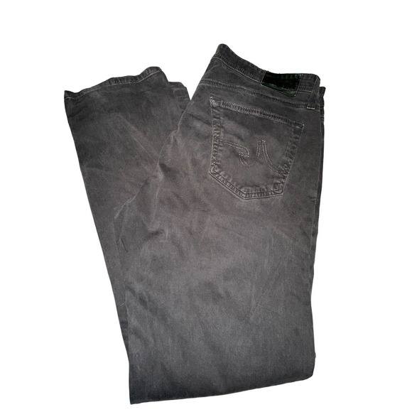 AG Adriano Goldschmied Mens Jeans 38X32 Everett Slim Straight Grey Stretch - Picture 1 of 6